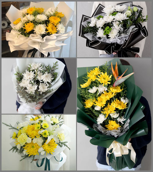 四川乐山市中区棉竹镇白事花束代送